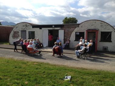 Members of the Comrie Shed gathered together